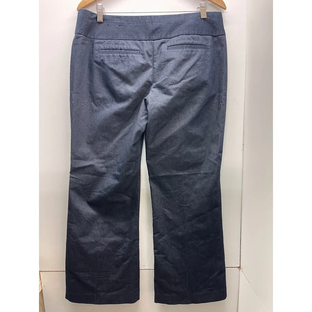 Express Editor Dress Pants Womens 12S Navy Wide Leg‎ Career Trousers 0487011